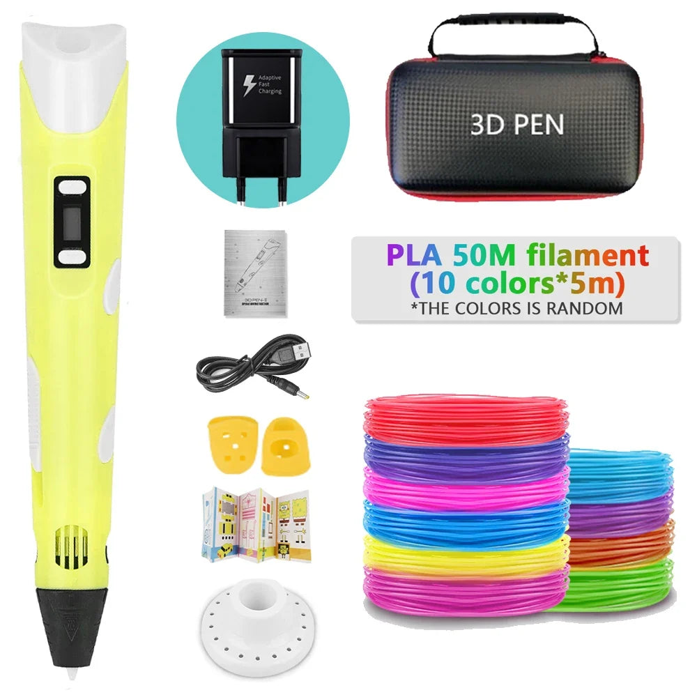3D Creative Printing Pen for Kids™ Turn Ideas Into 3D Creations