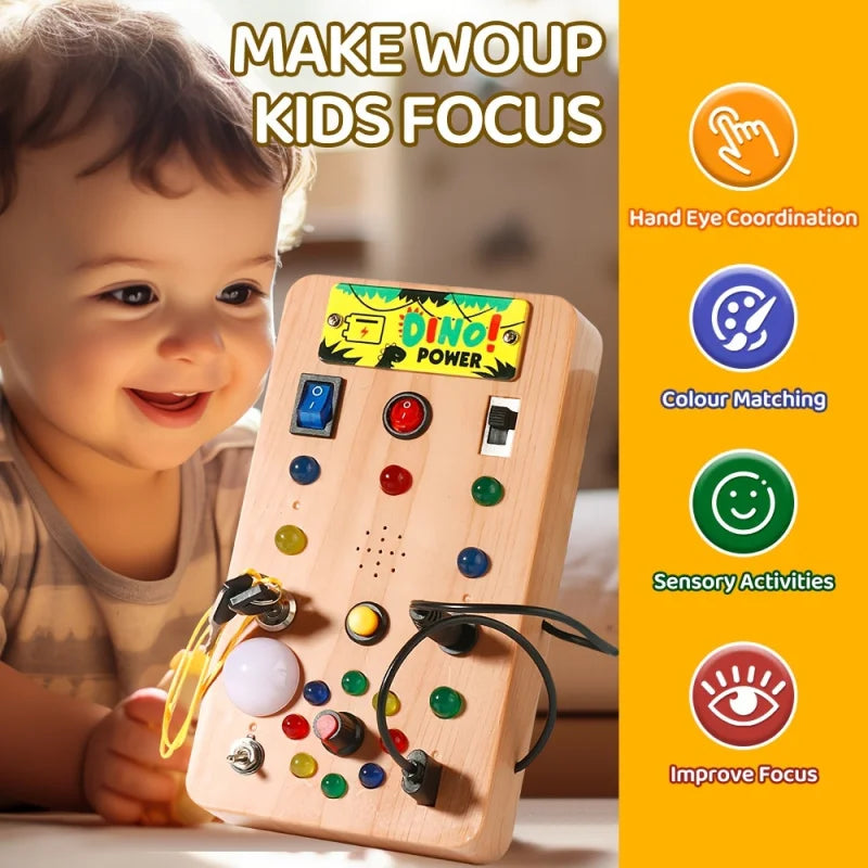 Montessori LED Busy Board™ Little Hands. Big Discoveries.