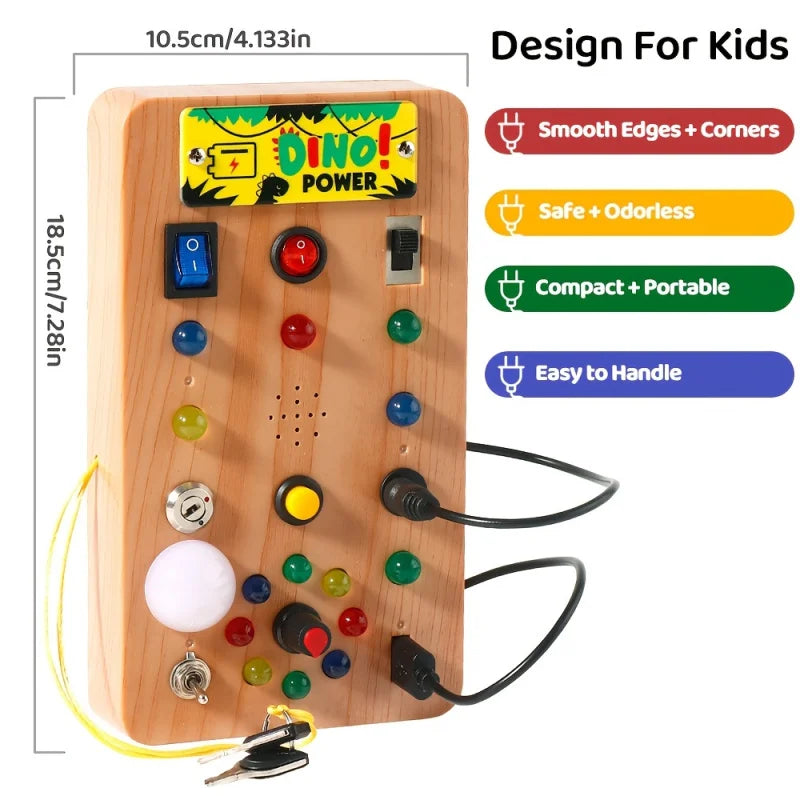 Montessori LED Busy Board™ Little Hands. Big Discoveries.