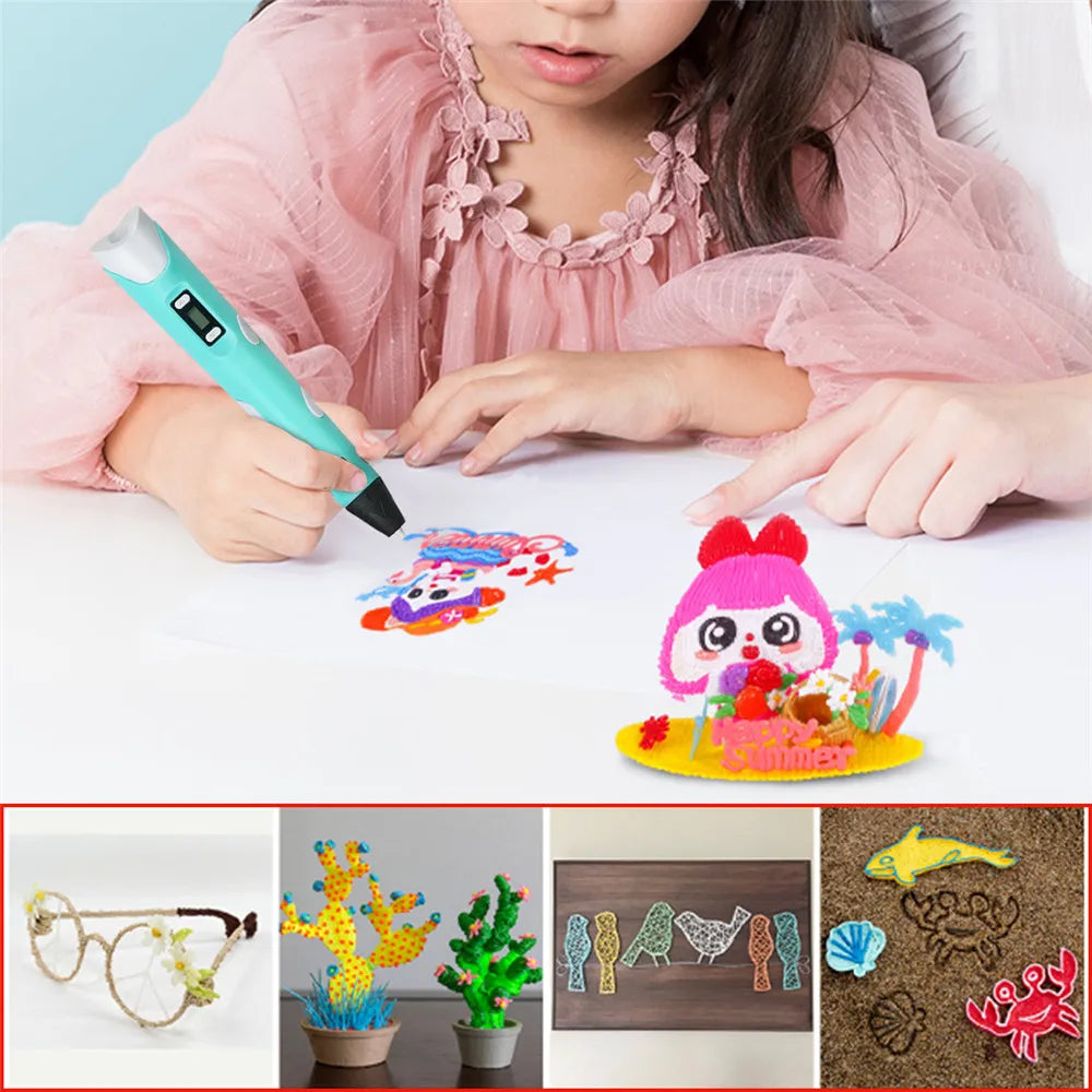 3D Creative Printing Pen for Kids™ Turn Ideas Into 3D Creations