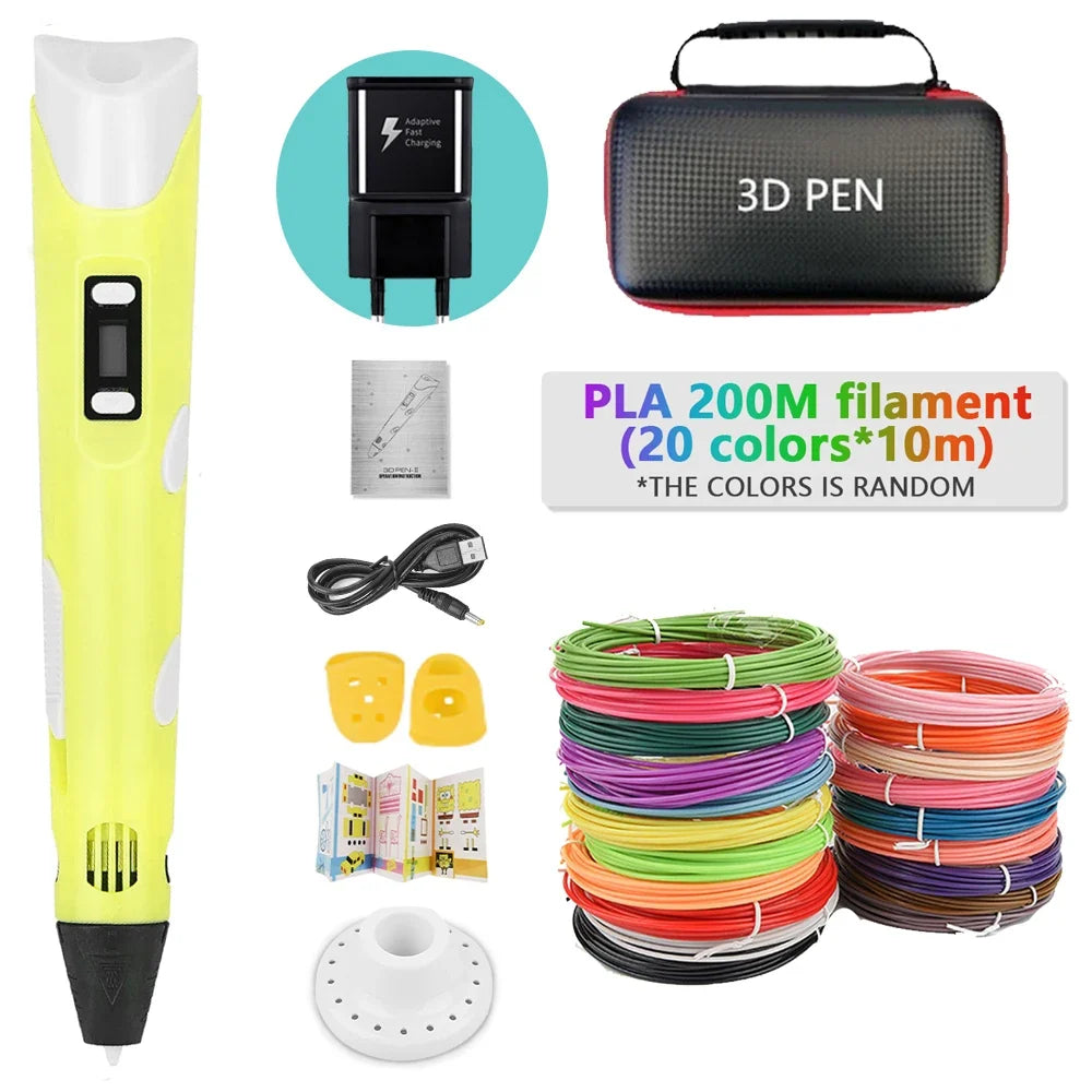 3D Creative Printing Pen for Kids™ Turn Ideas Into 3D Creations