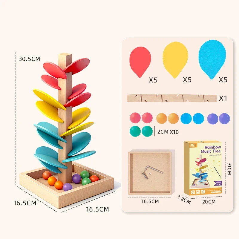 Wooden Rainbow Music Tree™– Screen-Free Musical Ball Run