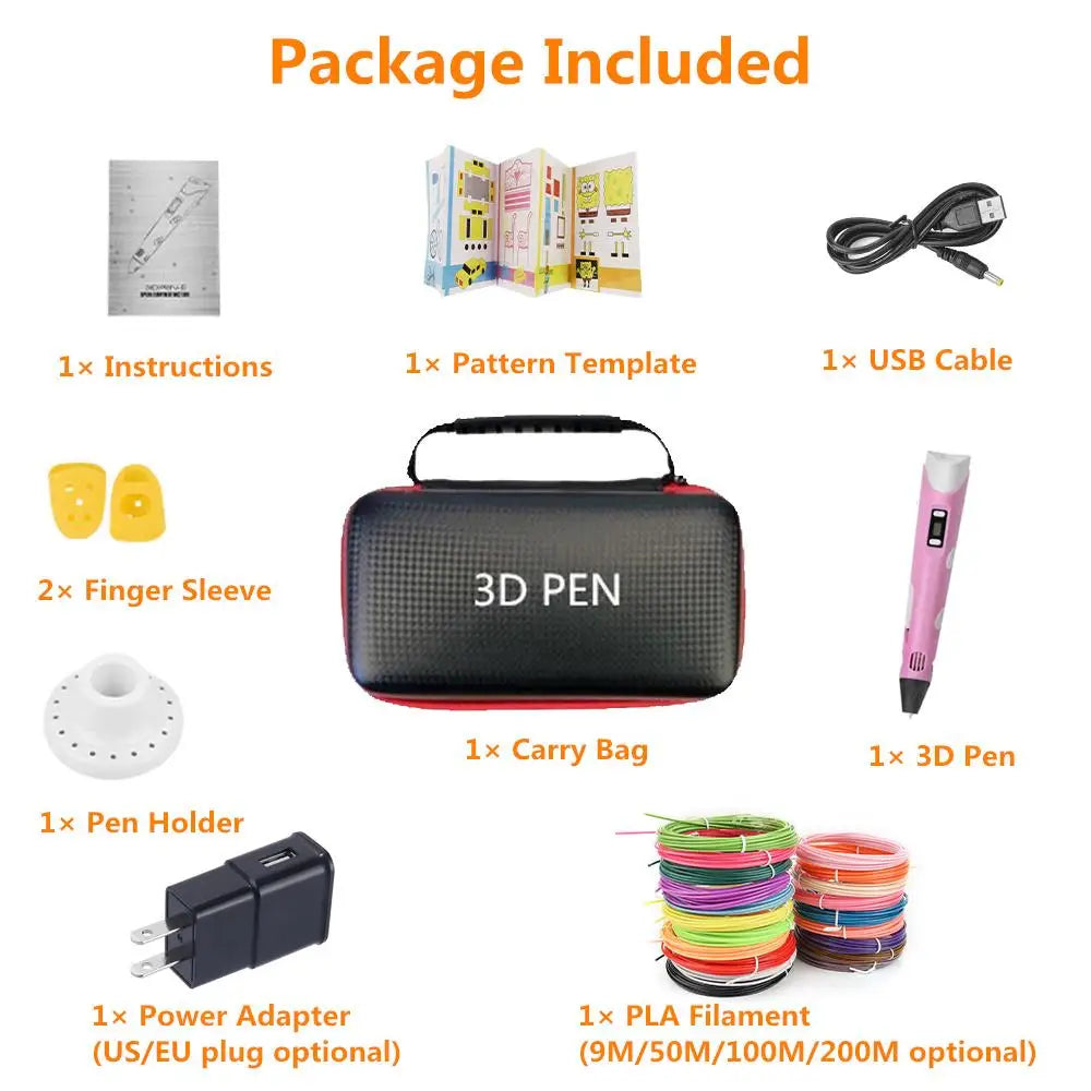 3D Creative Printing Pen for Kids™ Turn Ideas Into 3D Creations