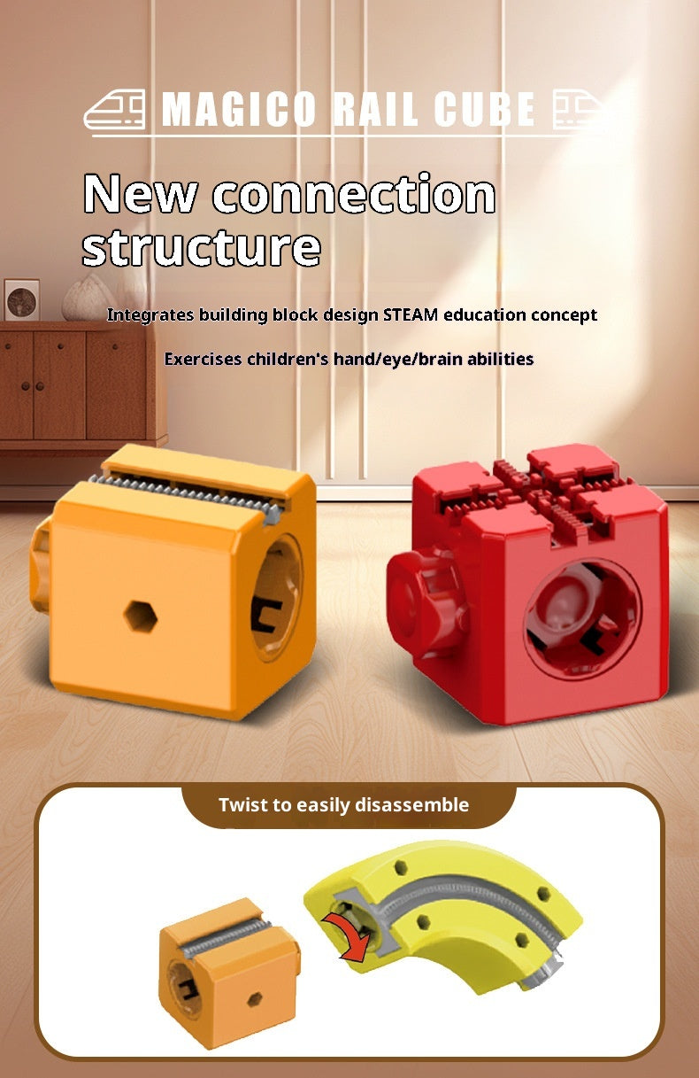 Magic Track Cube™ – 3D Electric Train Building Set for Kids
